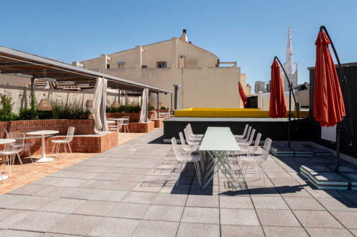 Caribou rooftop terrace